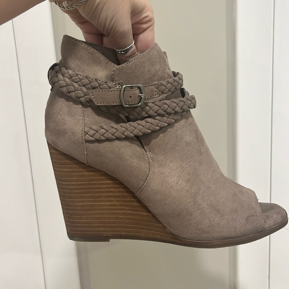 Brown Suede Booties